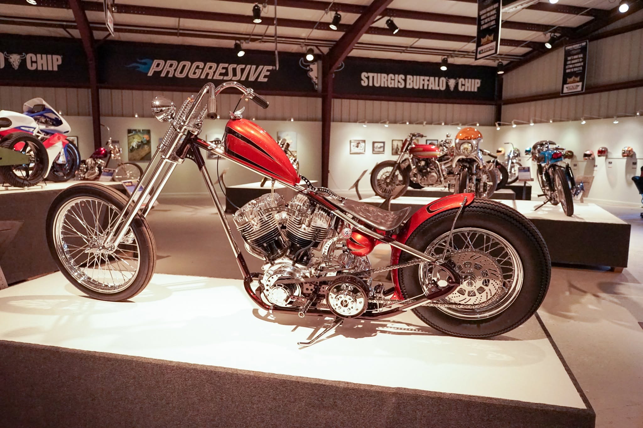 Motorcycle inside Werners House of Horsepower